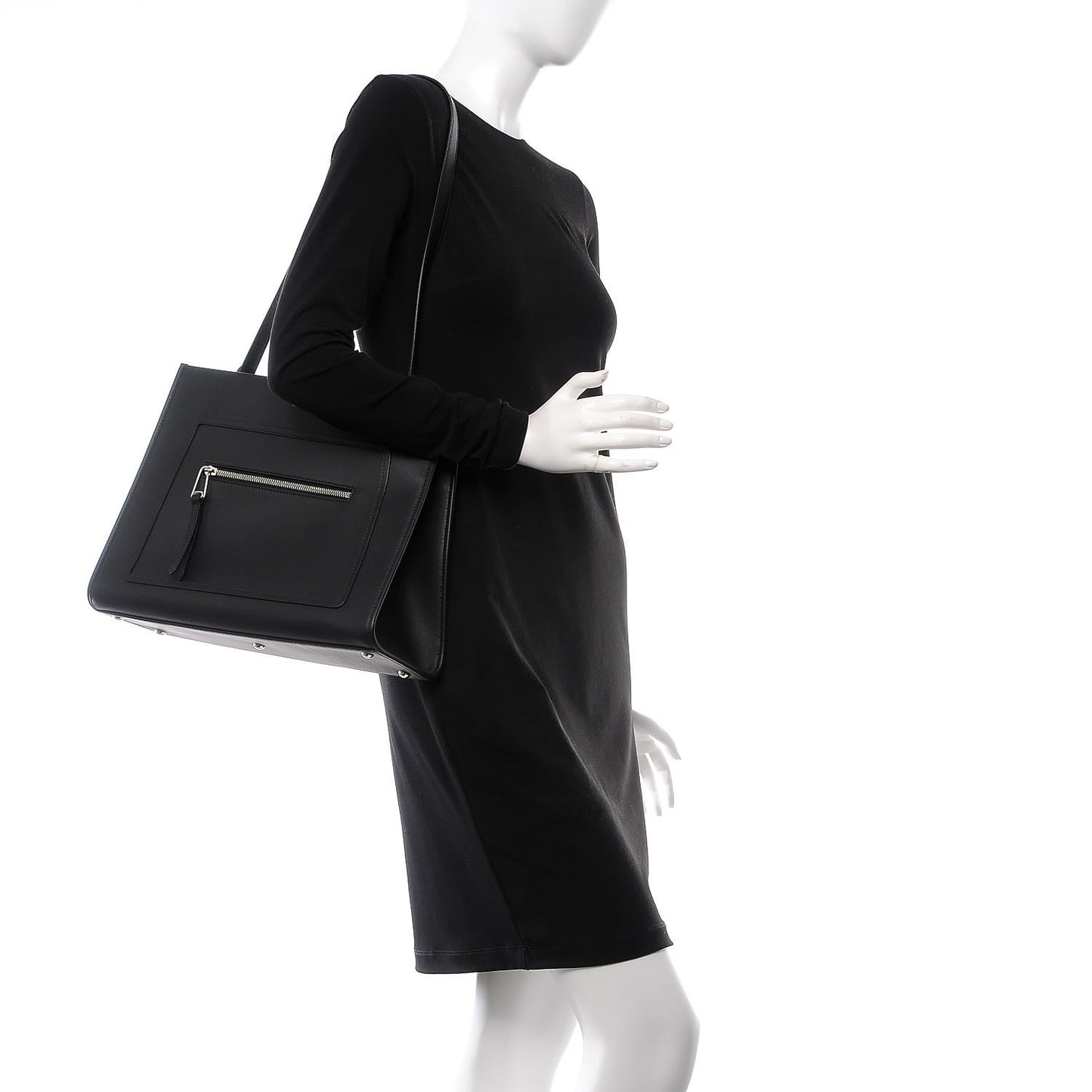 Vitello Century Opaco F is Fendi Regular Runaway Satchel Black