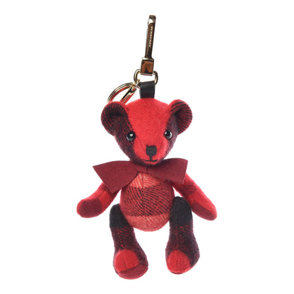 Burberry Cashmere Check Thomas Bear Charm Parade Red 1 of 2