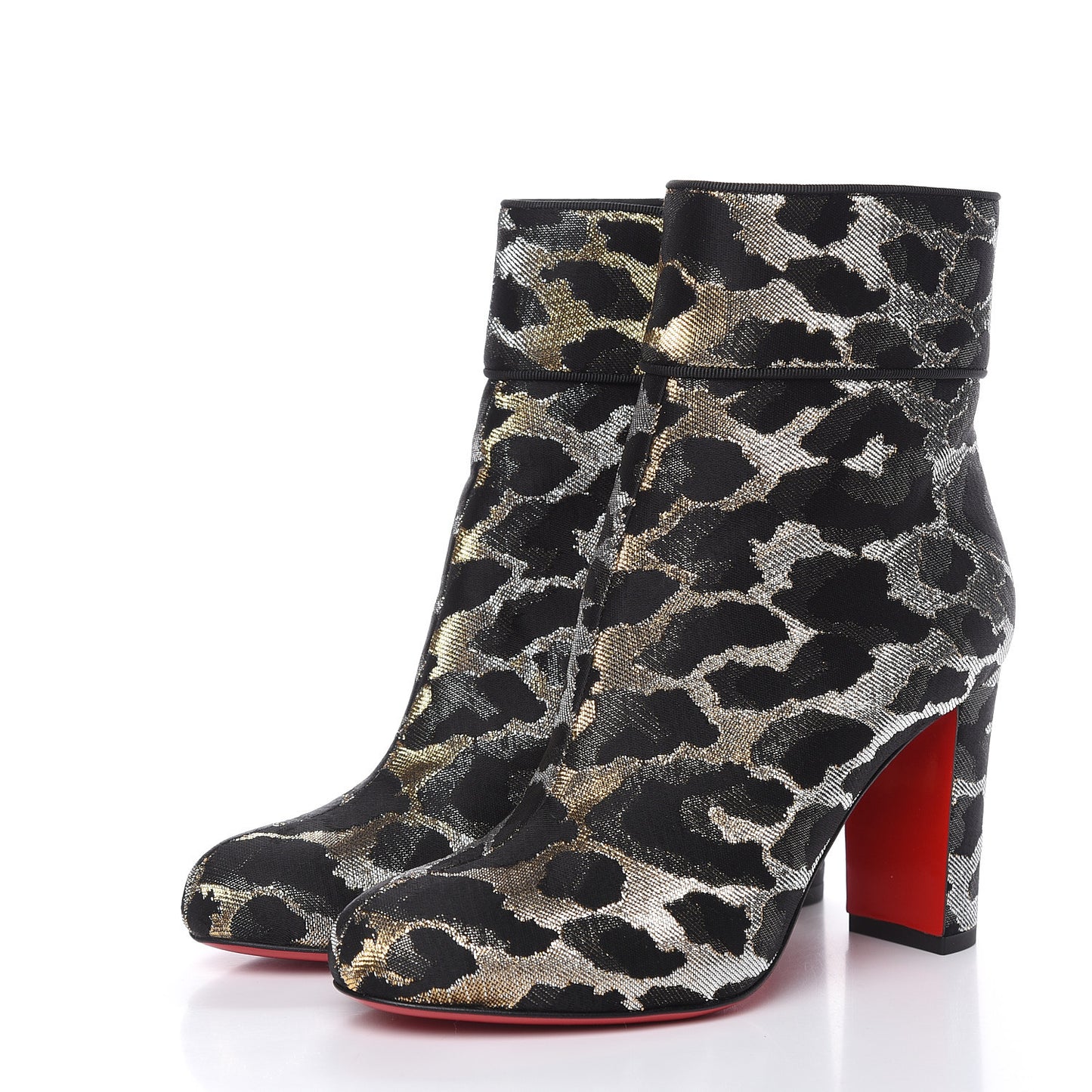 Jacquard Feline Moulamax 85 Booties 36 Black Gold