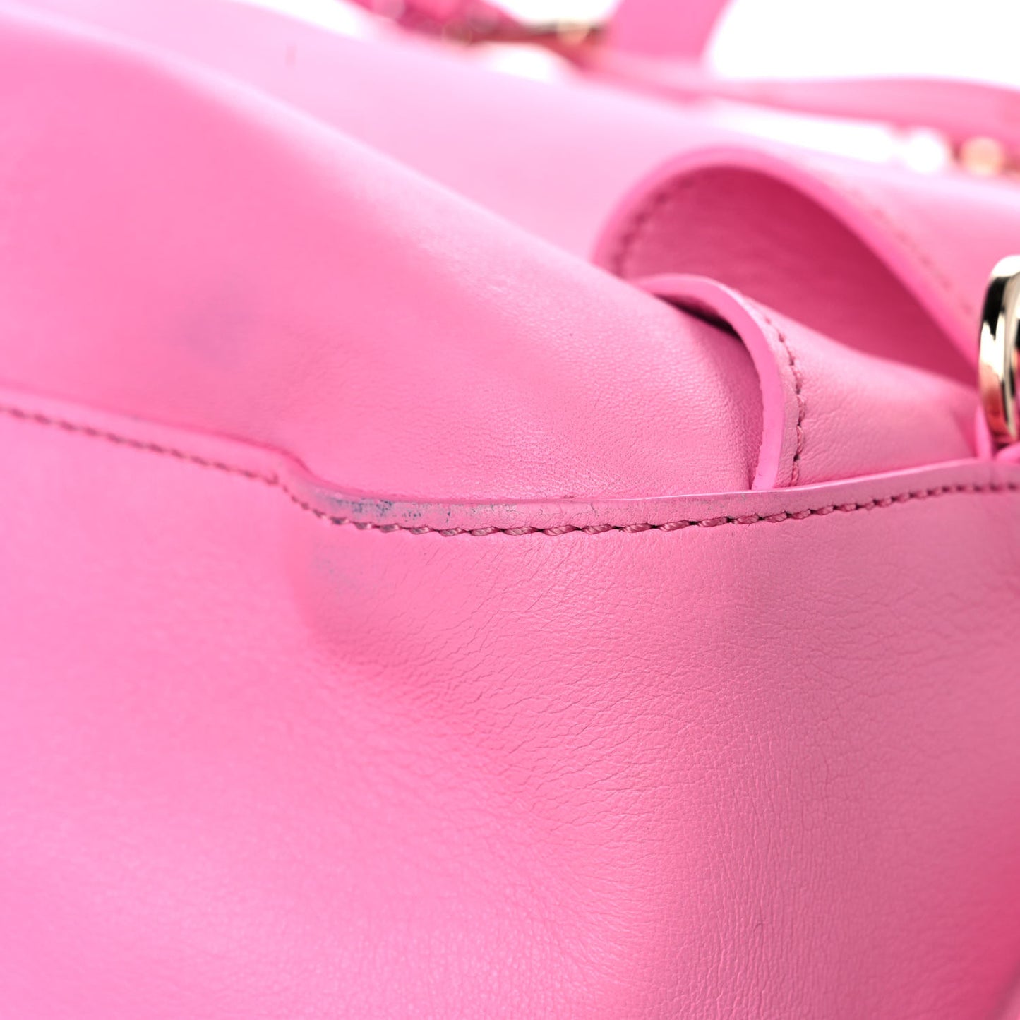 Calfskin Palazzo Medusa Backpack Pink
