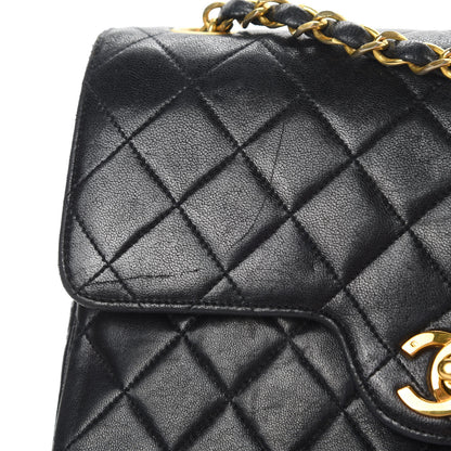 Chanel Lambskin Quilted Small Double Flap Black 17 of 19