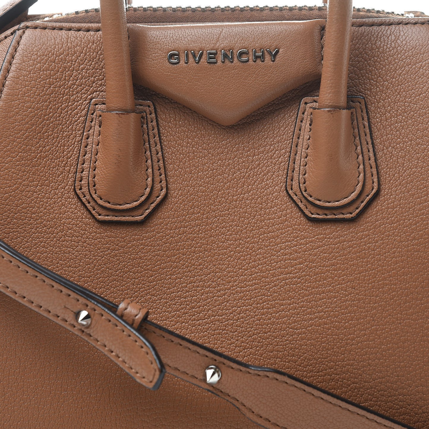 Sugar Goatskin Mini Antigona Caramel