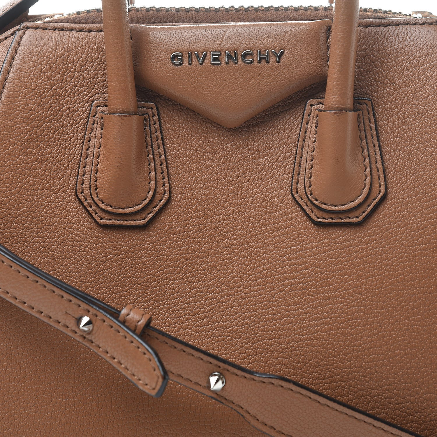 Givenchy Sugar Goatskin Mini Antigona Caramel 8 of 16