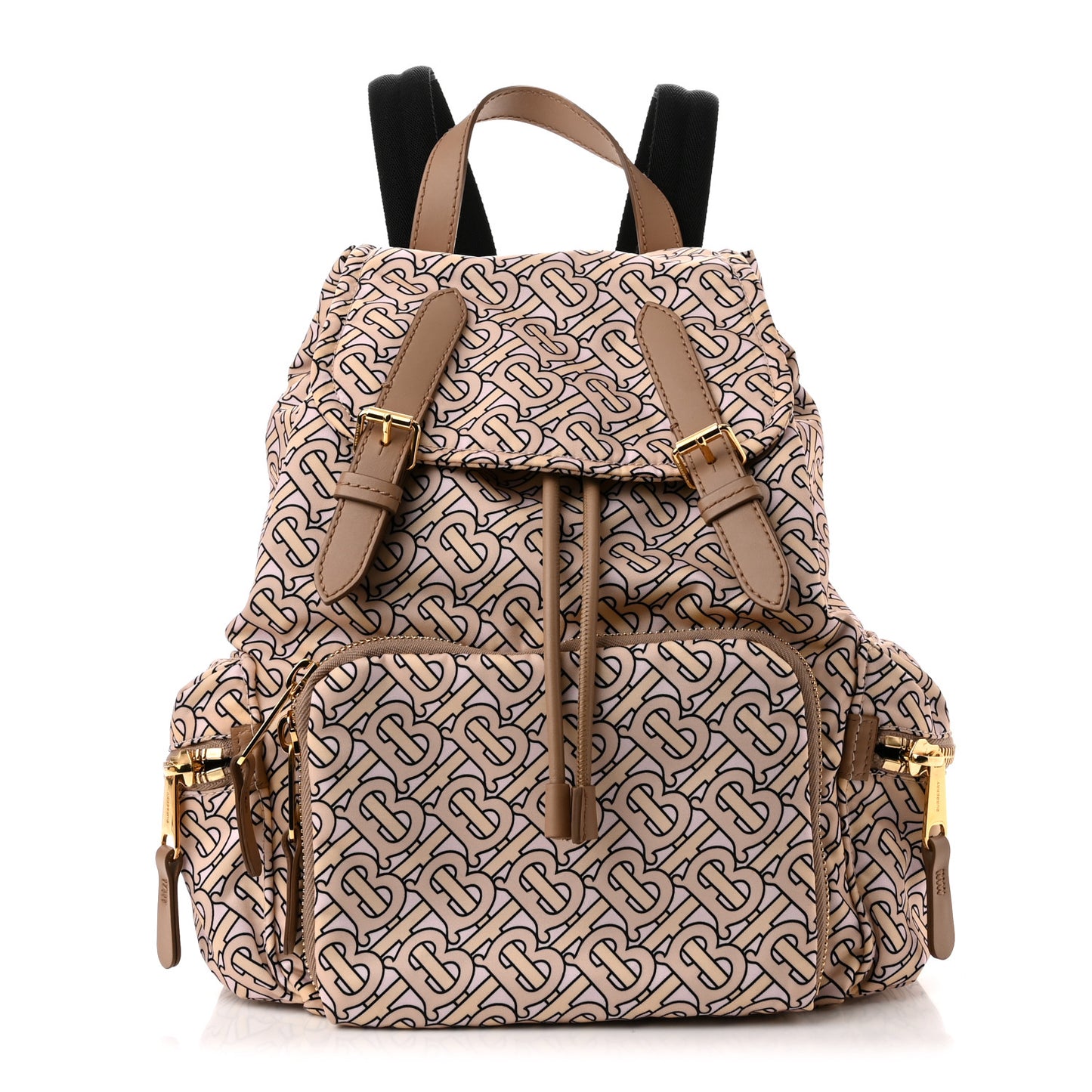 Nylon Monogram Medium Rucksack Backpack Blush