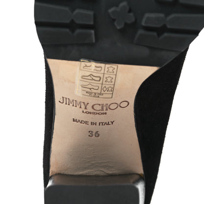 Jimmy Choo Suede Brayden 95 Ankle Boots 36 Black 6 of 7