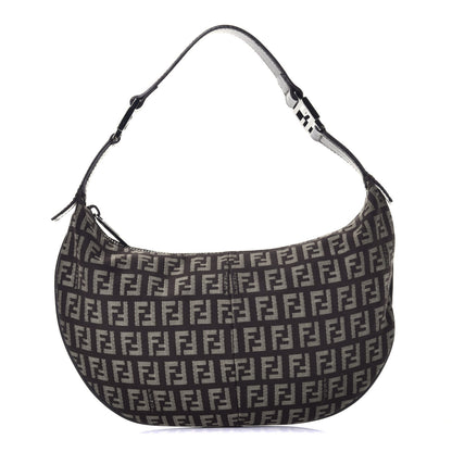 Fendi Zucchino Vitello Hobo Testa di Moro Beige 1 of 8