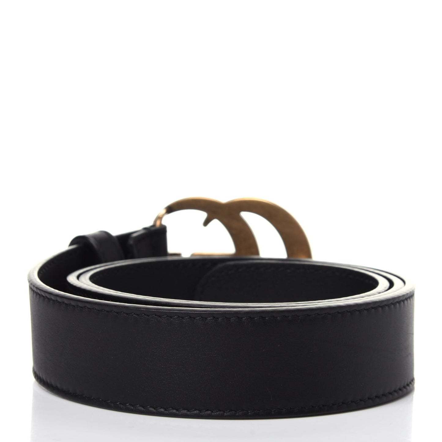 Calfskin Double G 30mm Belt 80 32 Black