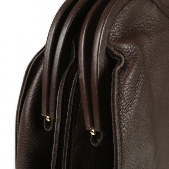 Cervo Double Compartment Tote Ebano