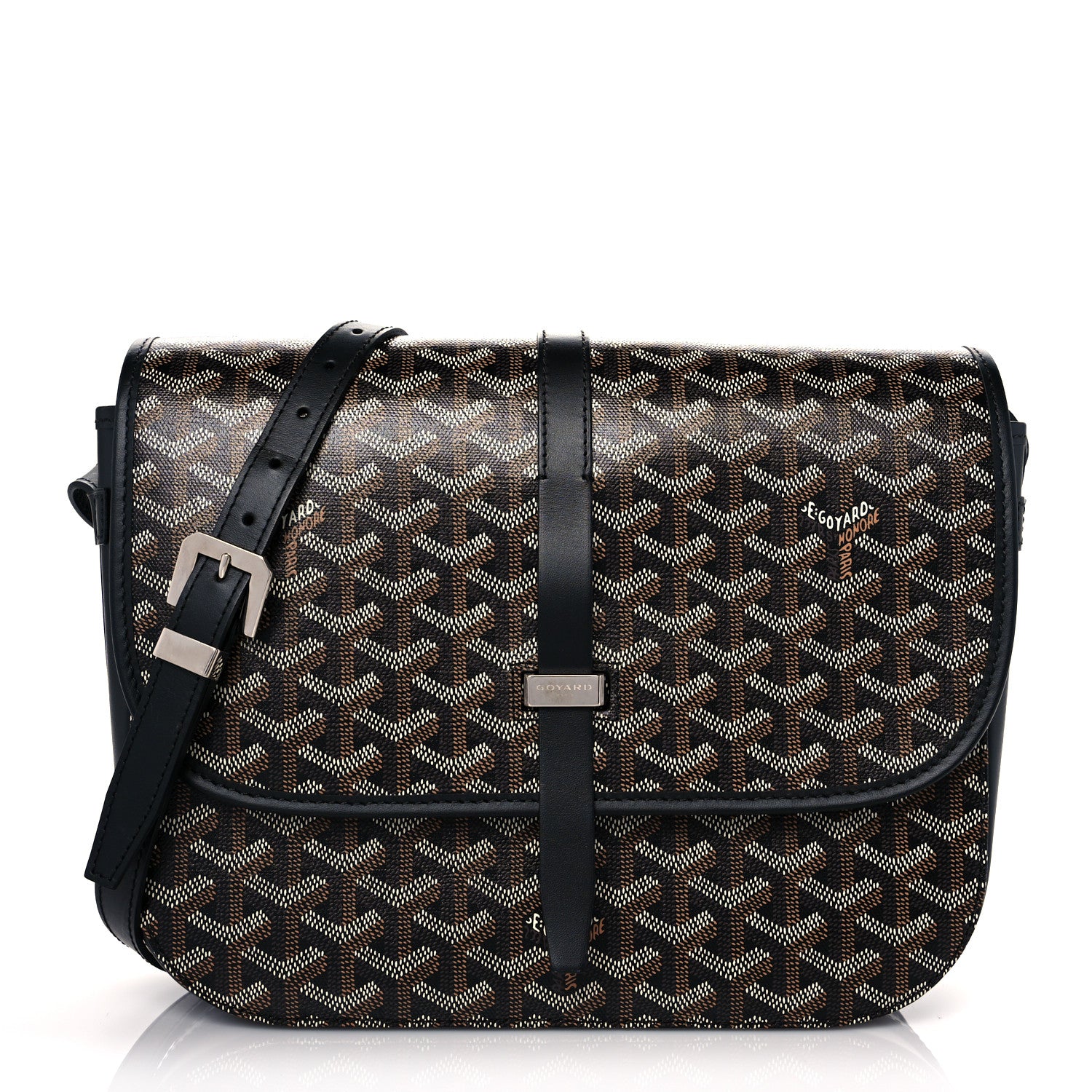 Goyard Goyardine Belvedere II MM Messenger Bag Black 1 of 12