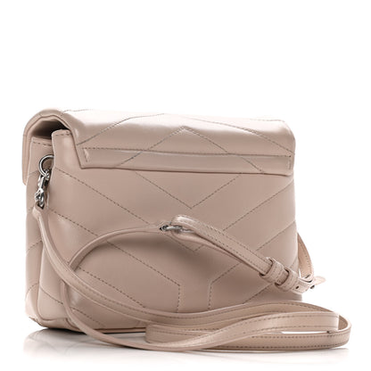 Saint Laurent Calfskin Y Quilted Monogram Toy Loulou Crossbody Bag Light Natural 2 of 20
