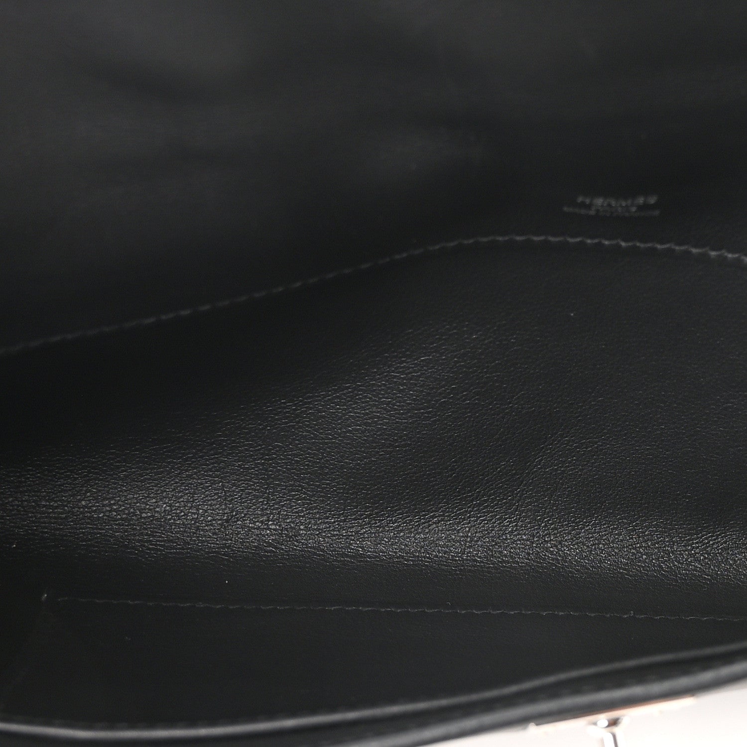 Hermes Swift Kelly Cut Clutch Pochette Black 4 of 9