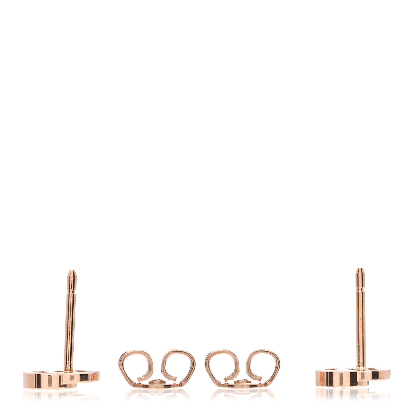 18K Rose Gold Running GG Stud Earrings