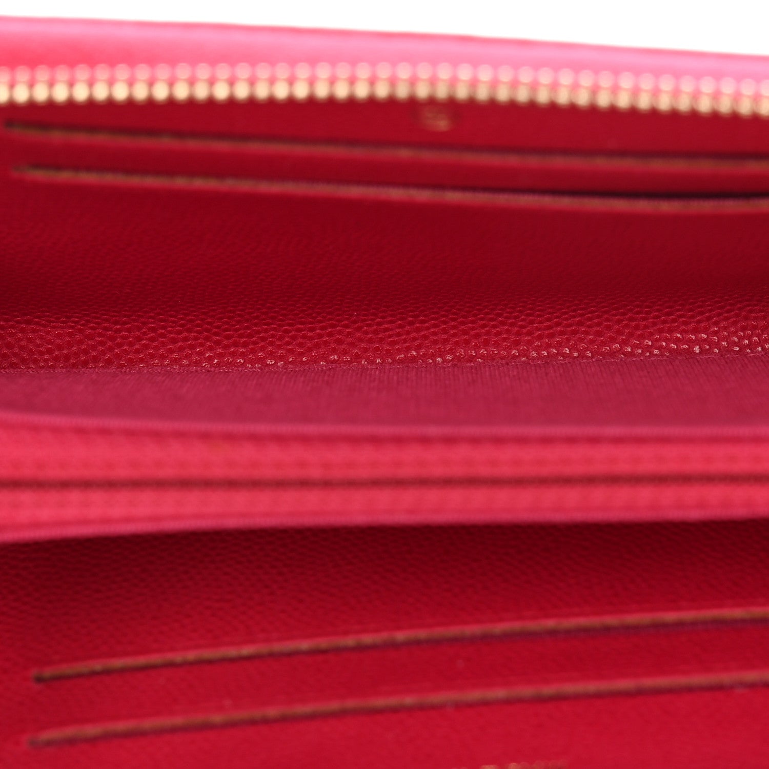 Chanel Caviar Camellia Embossed Large Zip Around Gusset Wallet Pink 5 of 10