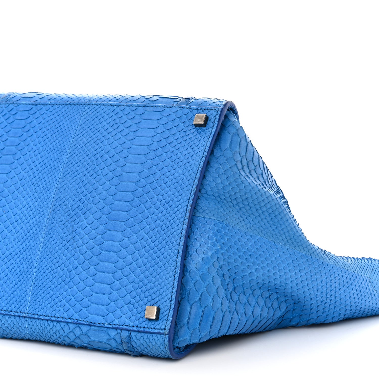 Celine Snakeskin Medium Phantom Luggage Blue 10 of 13