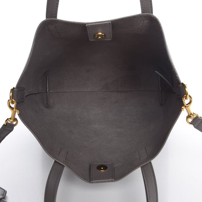 Saint Laurent Calfskin Toy Shopping Tote Light Grey 6 of 8