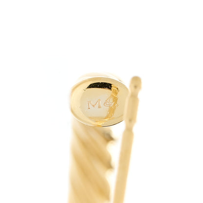 David Yurman 18K Yellow Gold Medium Cablespira Hoop Earrings 4 of 6