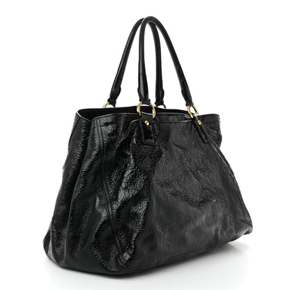 Prada Vernice Naplak Tote Black 3 of 10