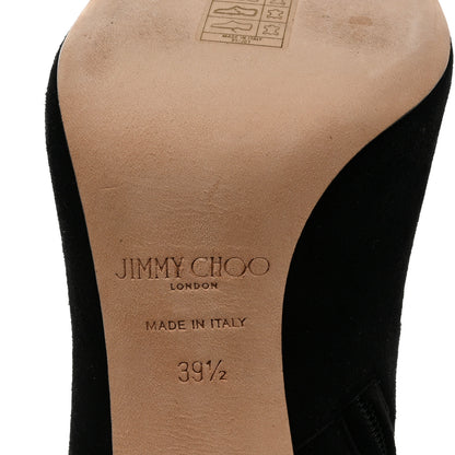Jimmy Choo Suede Lorna 100 Pumps 39.5 Black 7 of 8
