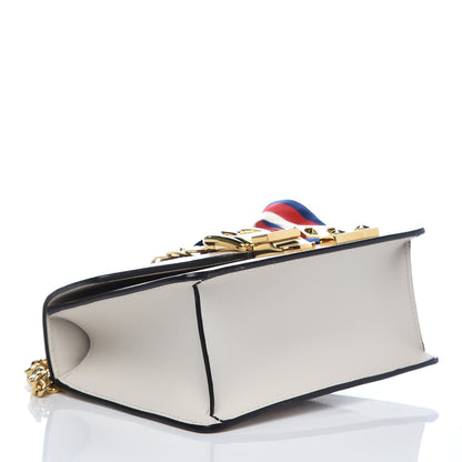Gucci Calfskin Mini Sylvie Chain Shoulder Bag White 4 of 12