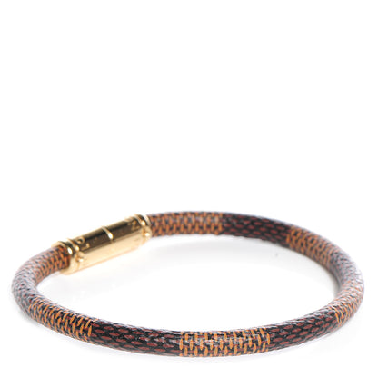 Louis Vuitton Damier Ebene Keep It Bracelet 19 3 of 6