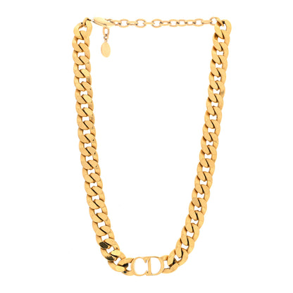 Christian Dior Metal Danseuse Etoile Chain Choker Necklace Gold 3 of 5