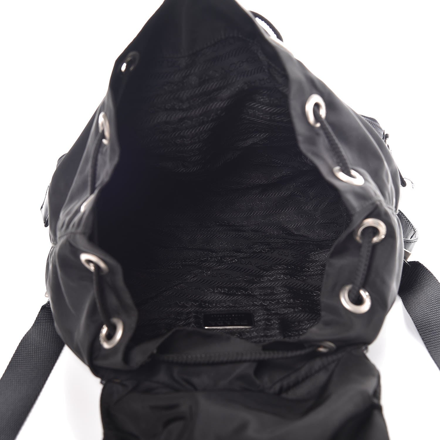 Prada Tessuto Nylon Small Backpack Black 5 of 11