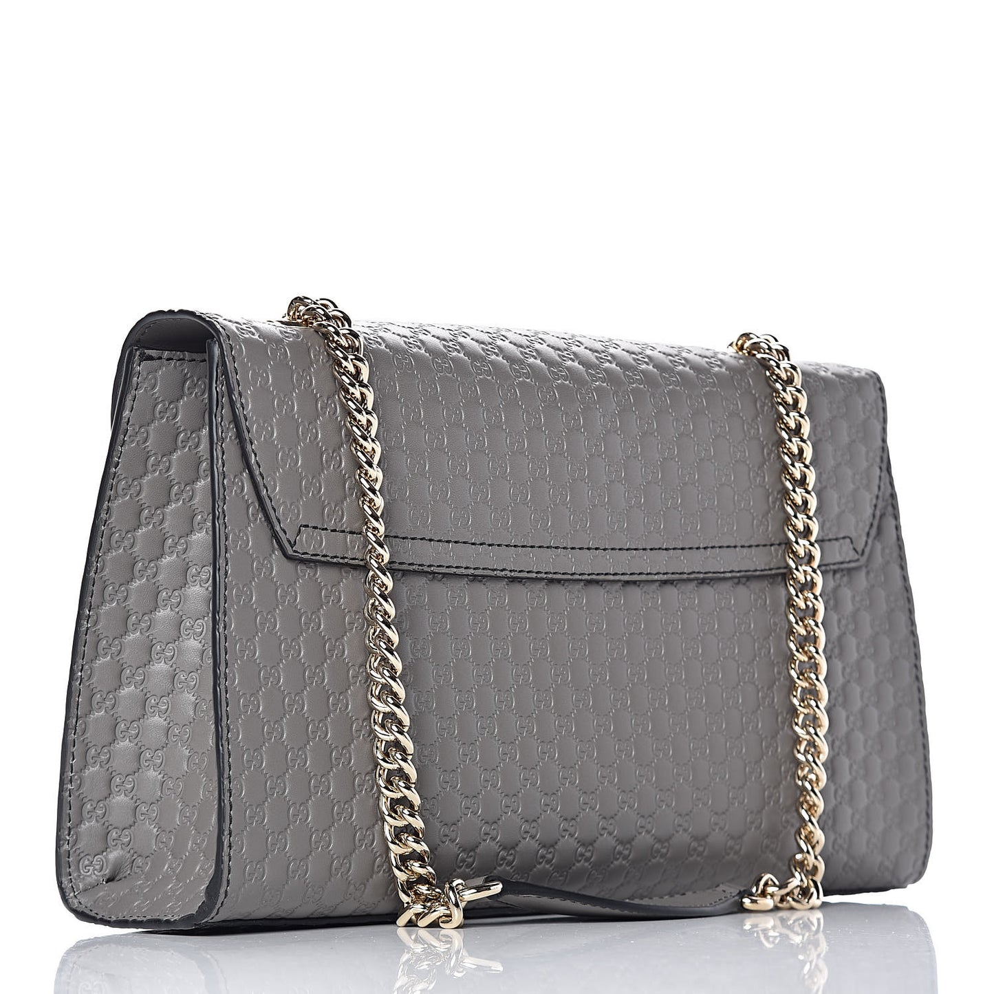 Soft Microguccissima Medium Emily Chain Shoulder Bag Loess