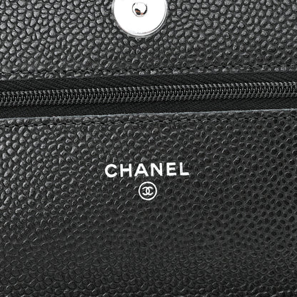 Chanel Caviar Quilted Wallet On Chain WOC Black 5 of 11