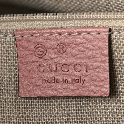 Gucci Dollar Calfskin Large GG Charm Dome Satchel Tote Soft Pink 6 of 12