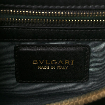 Bulgari Lizard Serpenti Forever Shoulder Bag Black Multicolor 6 of 9