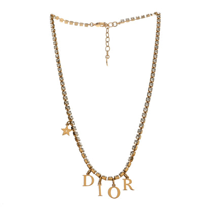 Christian Dior Metal Crystal Dio(r)evolution Necklace Gold 3 of 5