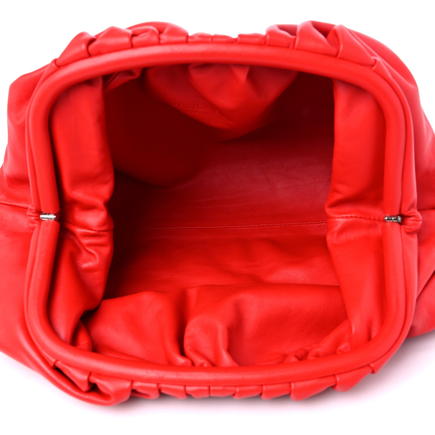 Smooth Butter Calf The Pouch Oversized Clutch Nail Polish