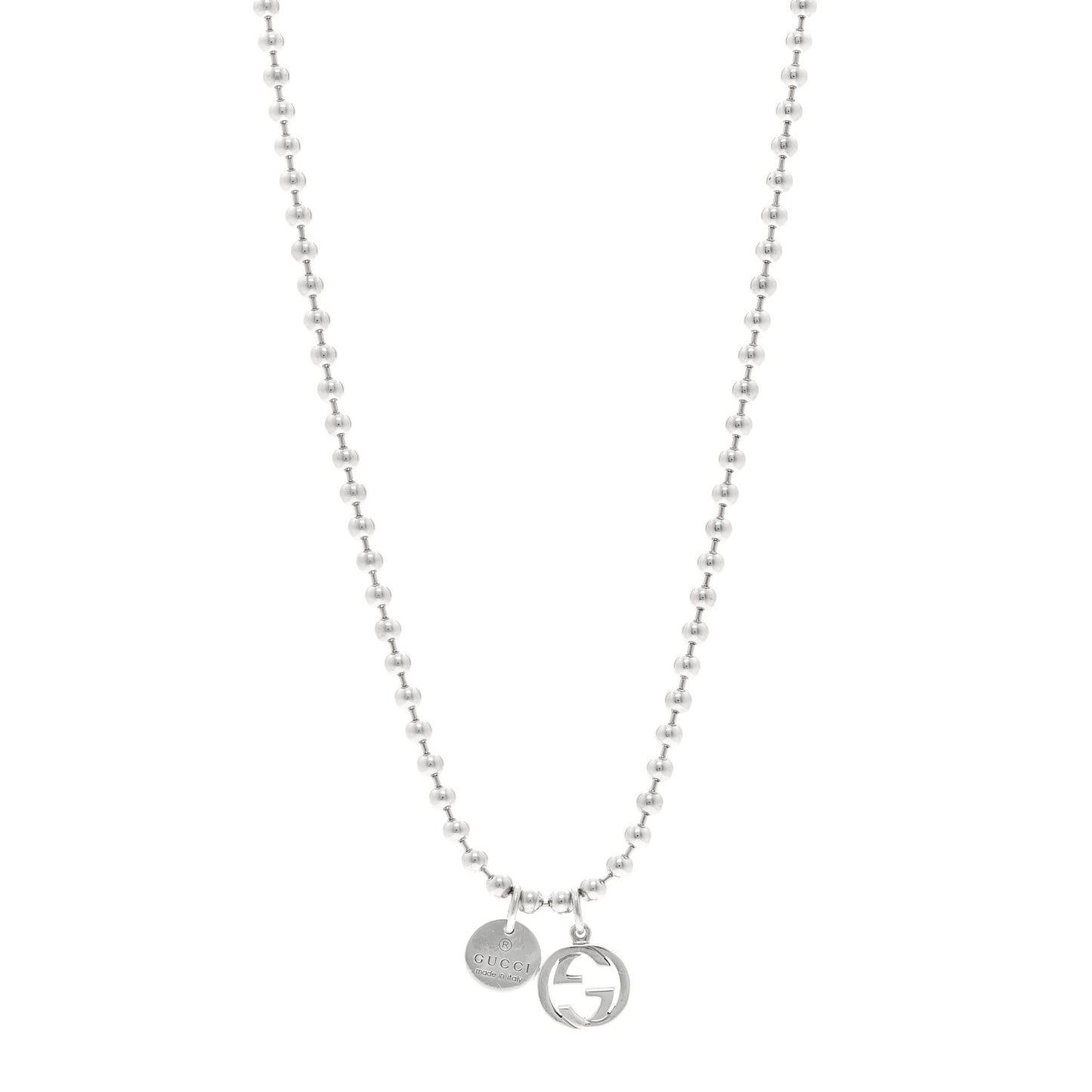 Sterling Silver Interlocking G Pendant Necklace