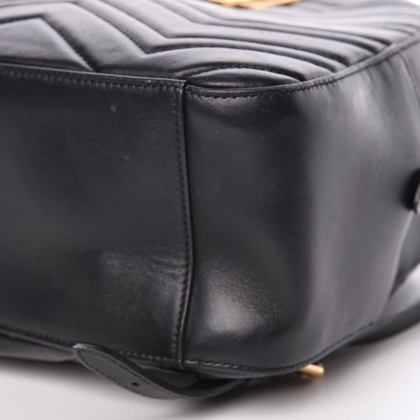Calfskin Matelasse GG Marmont Backpack Black