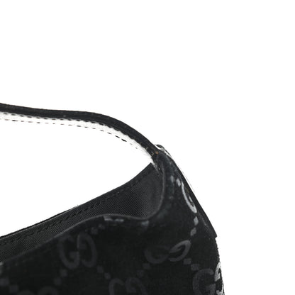 Gucci Suede Monogram Hobo Black 14 of 15