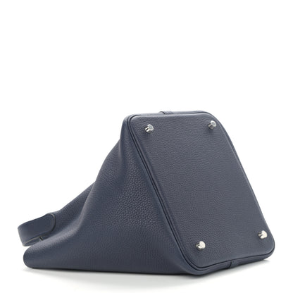 Hermes Taurillon Clemence Picotin Lock 22 MM Bleu Nuit 3 of 10