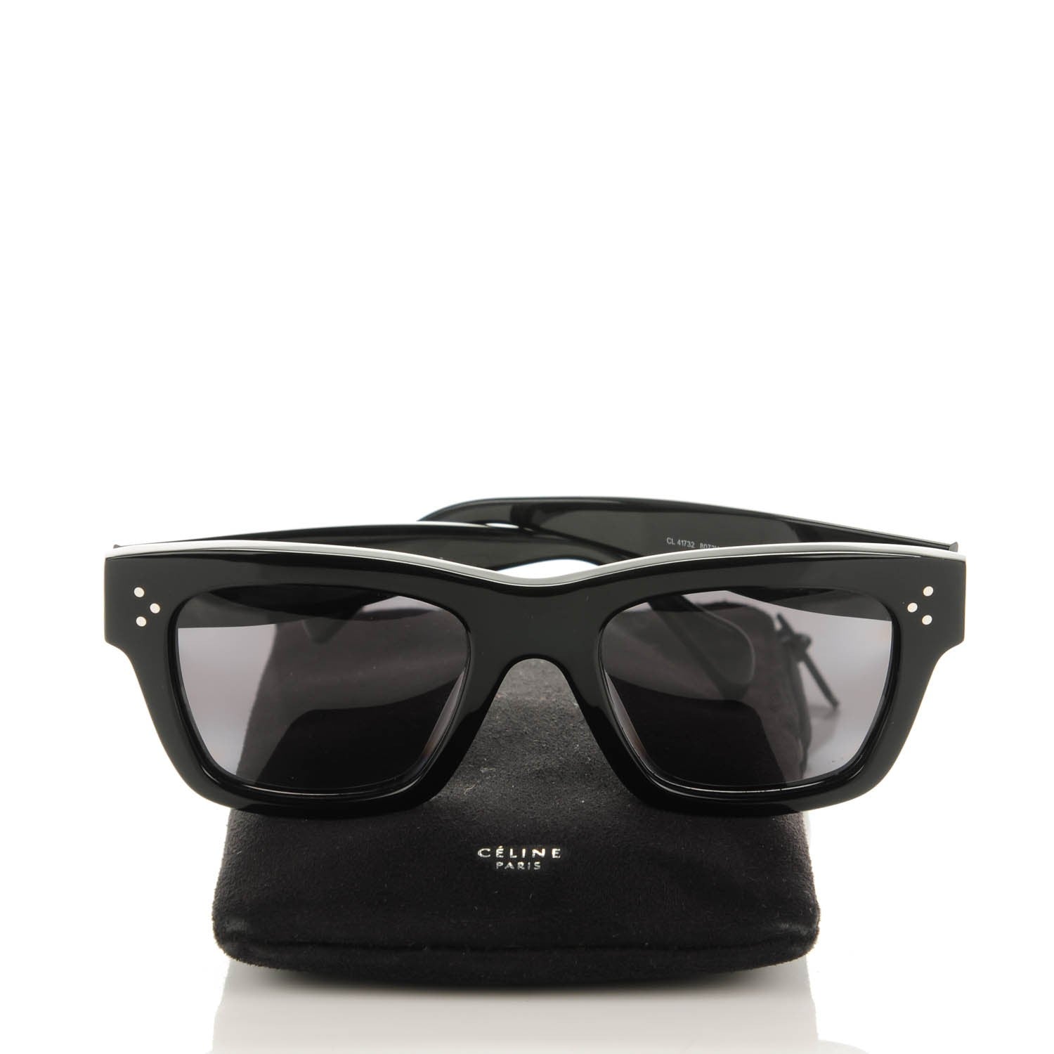Celine Polarized Sunglasses CL 41732 Black 160540 – FASHIONPHILE