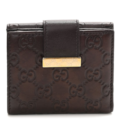 Gucci Guccissima Icon Bar French Wallet Dark Brown 2 of 14