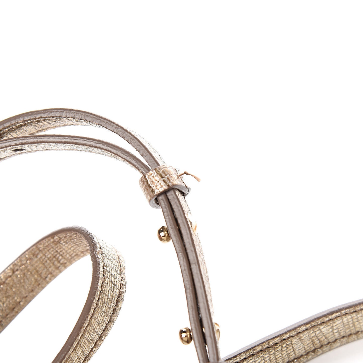 Metallic Trilogy Bowling Mini Crossbody Gold