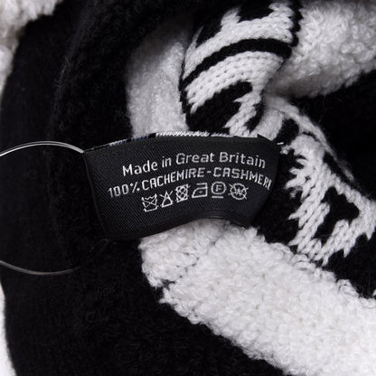 Chanel Cashmere CC Beanie Hat Ecru Black 6 of 7