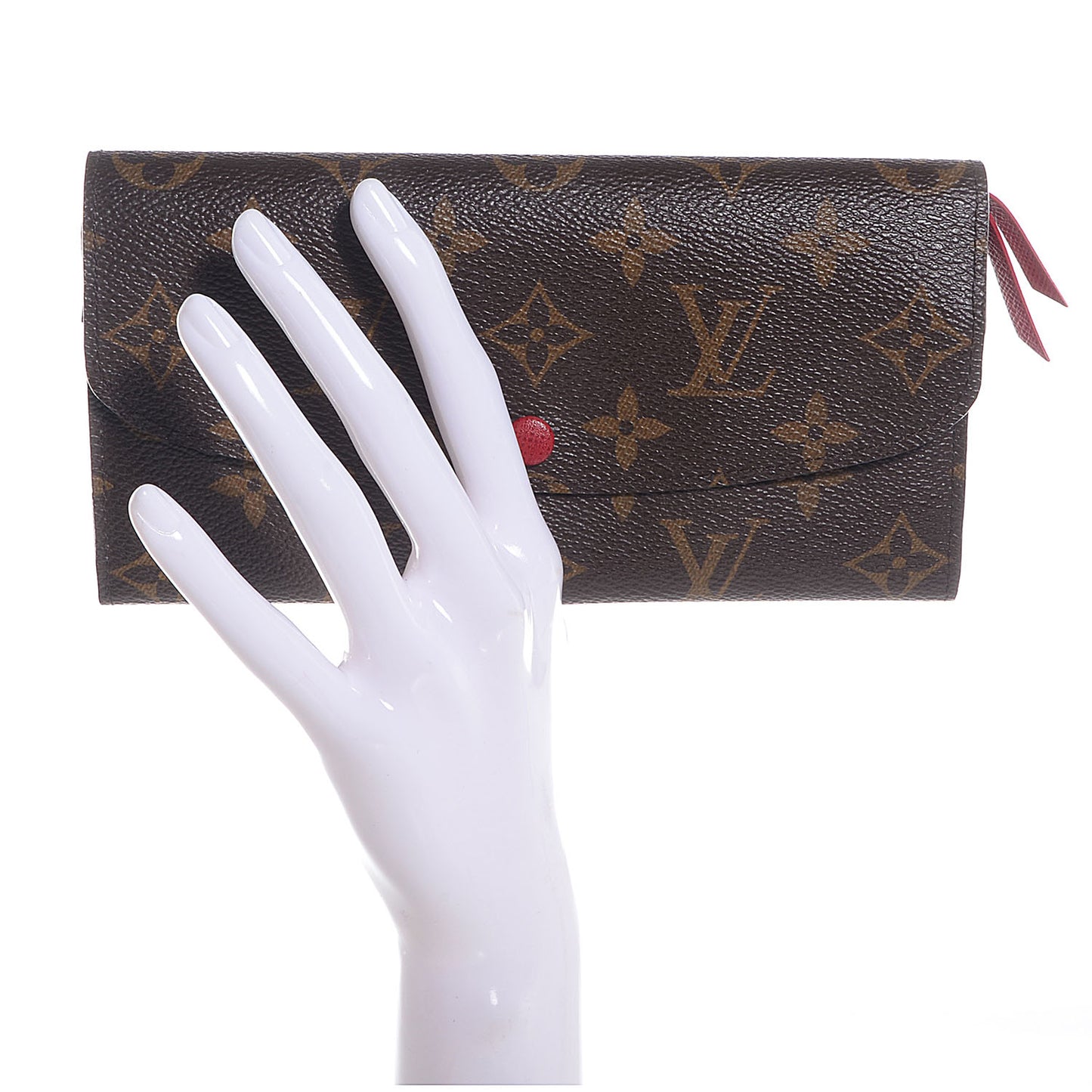 Monogram Emilie Wallet Red