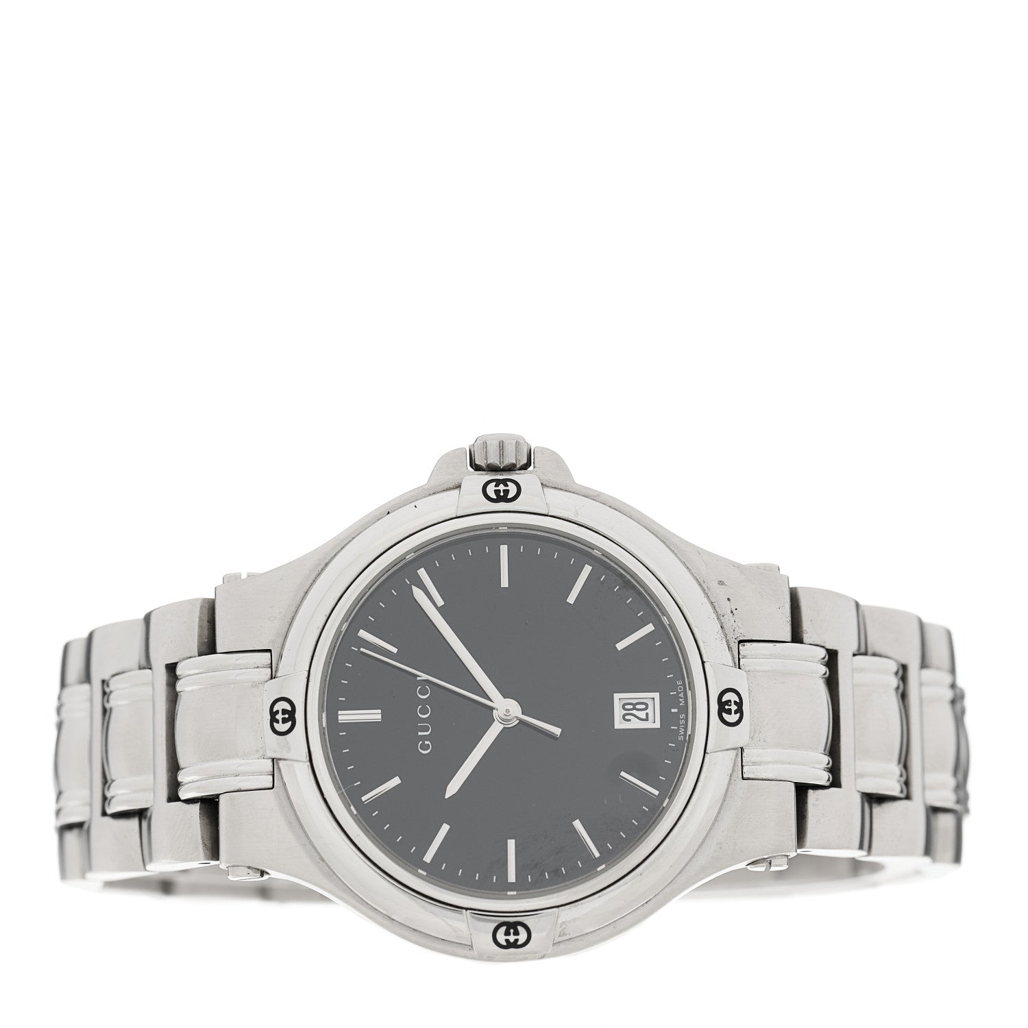 Gucci Stainless Steel 35mm 9040M Quartz Watch Black 2 of 4