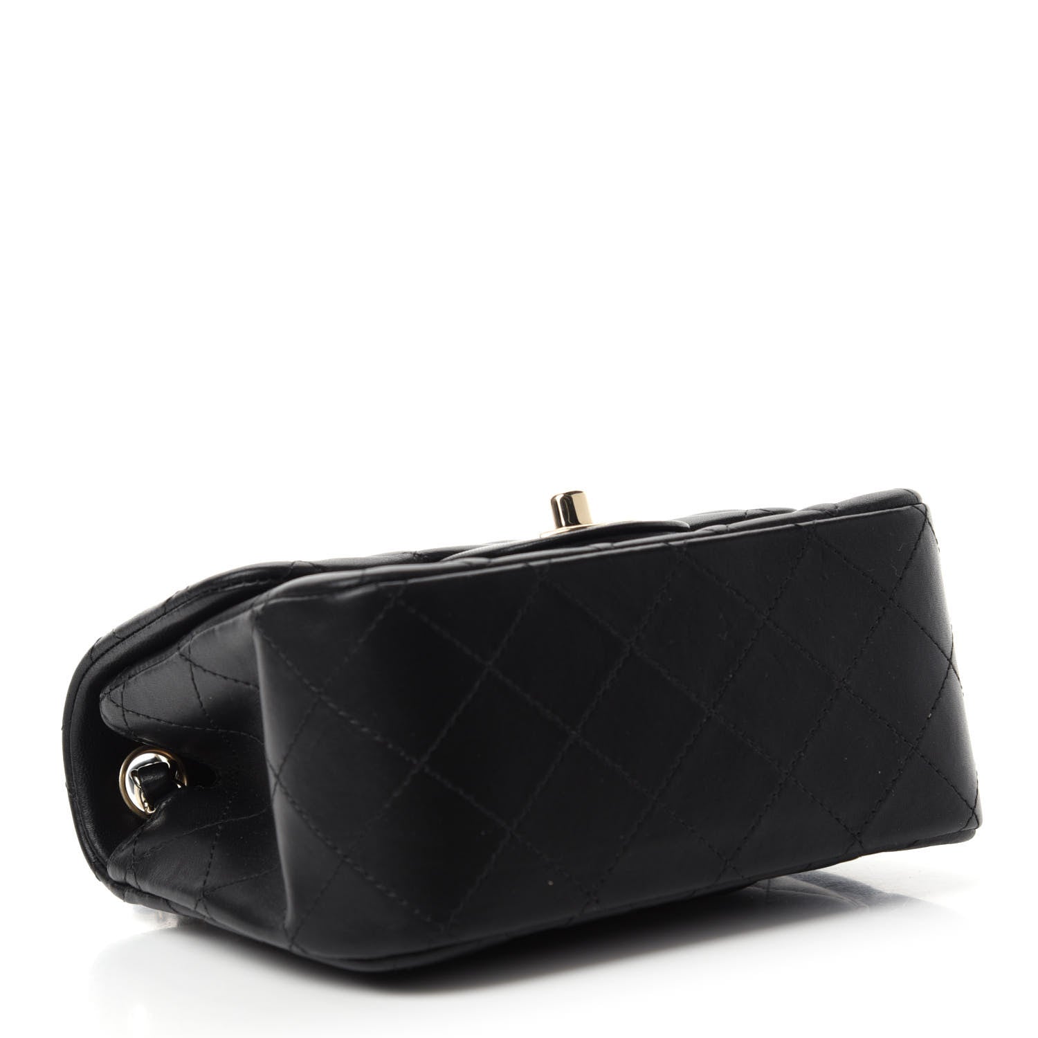 Chanel Lambskin Quilted Mini Square Flap Black 4 of 11