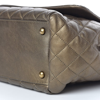 Chanel Metallic Calfskin Quilted Istanbul Accordion Flap Gold 10 of 11
