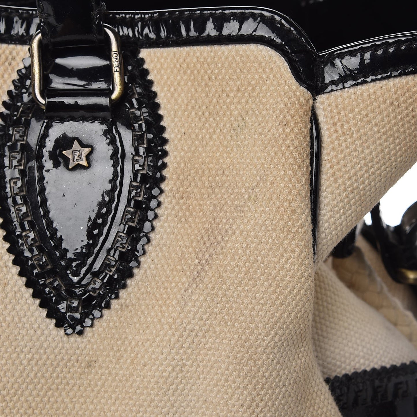Canvas Patent Grommet De Jour Tote Natural