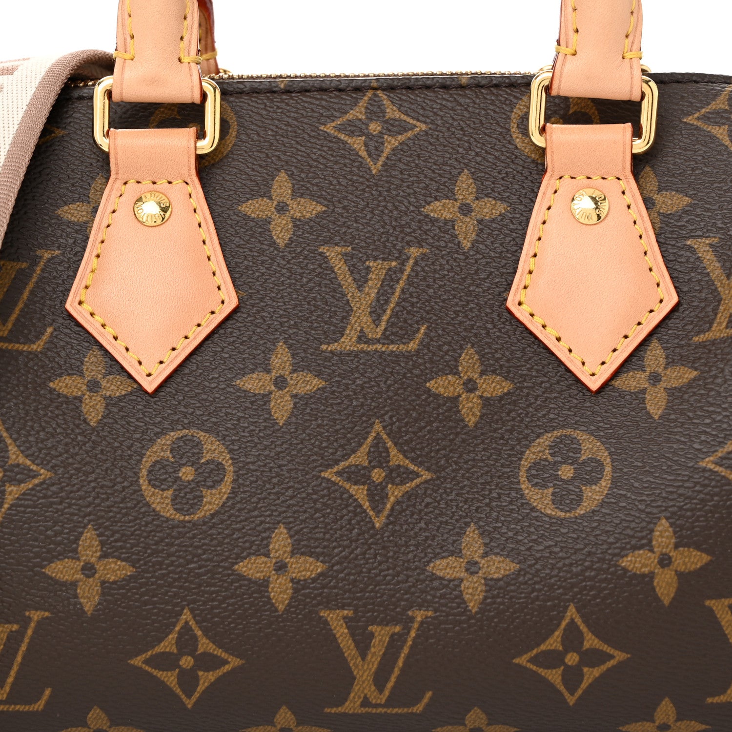 Louis Vuitton Monogram Speedy Bandouliere 20 Beige 7 of 10
