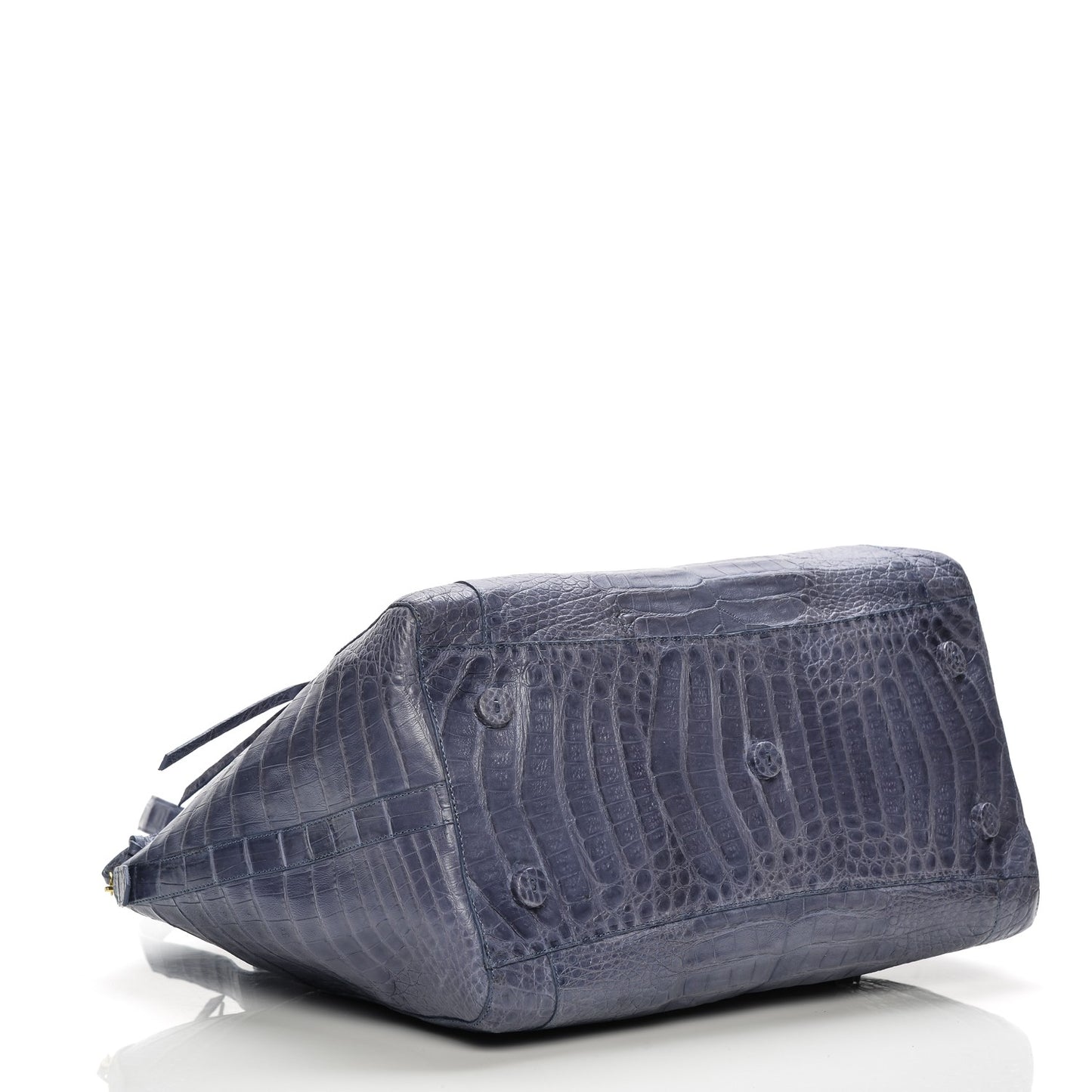 Matte Crocodile Medium Satchel Light Purple