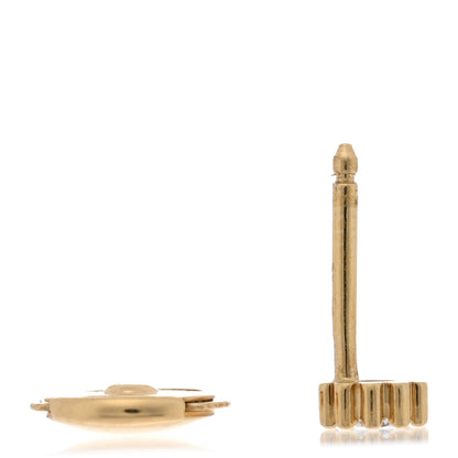 Christian Dior 18K Yellow Gold Diamond Mimirose Single Stud Earring 3 of 4