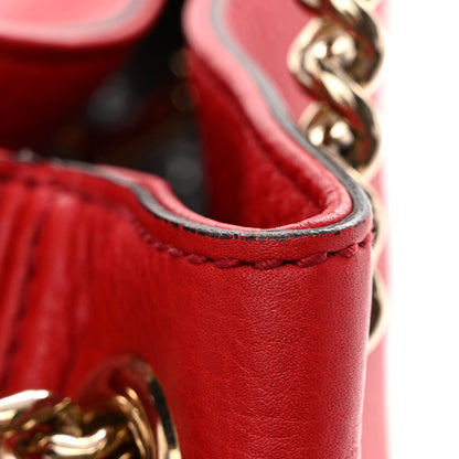 Gucci Pebbled Calfskin Medium Soho Chain Shoulder Bag Tabasco Red 11 of 11