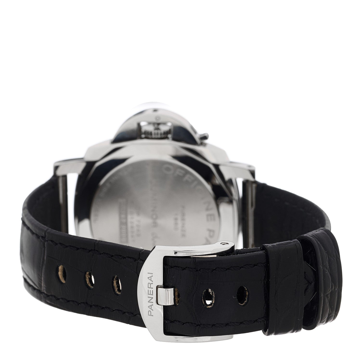 Panerai Stainless Steel Alligator 42mm Luminor Due Automatic Watch Grey PAM01250 3 of 4
